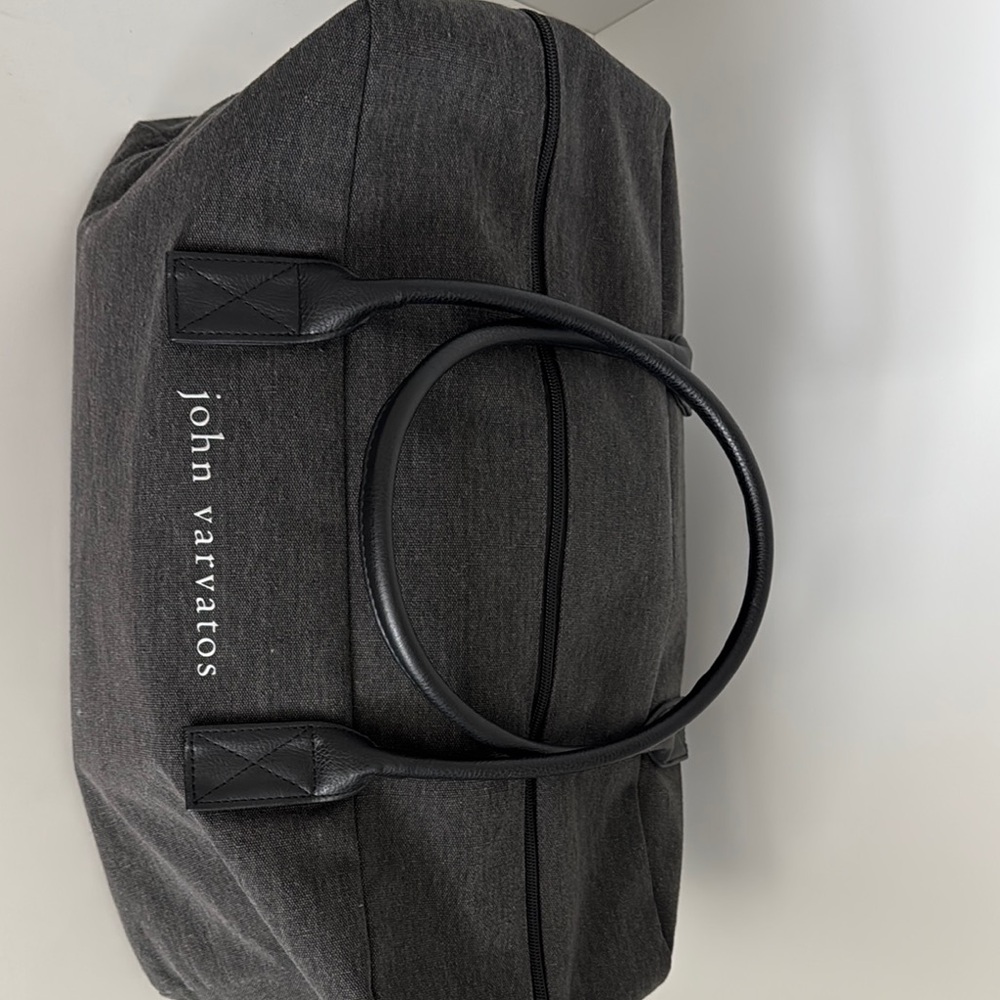 John Varvatos Black Duffel Bag - Picture 3 of 4